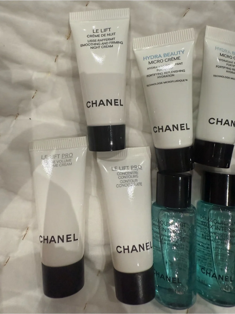 Chanel Women 11 piece Skincare Set -7 face cream and 4 eye makeup remove